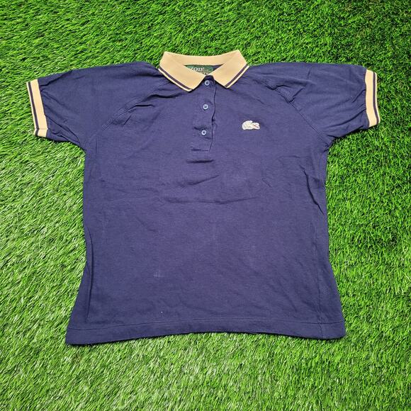 VTG 80s Izod Lacoste for Her Polo Shirt Womens Small Cropped Fit Preppy Tennis - Picture 1 of 7